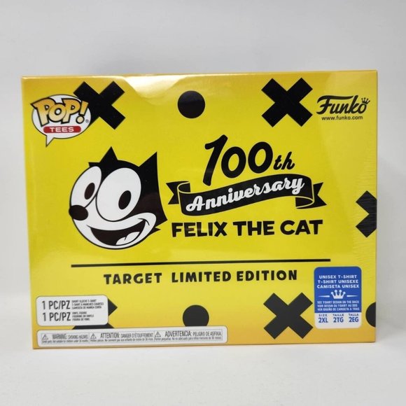 Funko Pop! Felix the Cat 100th Anniversary w/ T-Shirt Size 2XL Shirt and Figure - Picture 2 of 7